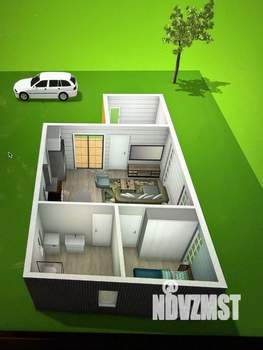 Дом 63м², 1-этажный, участок 6 сот.