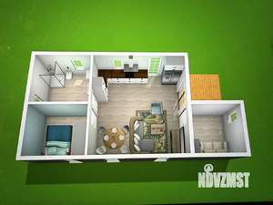 Дом 63м², 1-этажный, участок 6 сот.