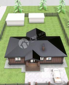 Коттедж 110м², 1-этажный, участок 20 сот.