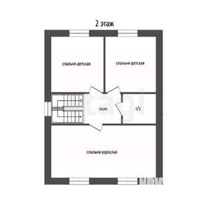 Дом 134м², 2-этажный, участок 7 сот.