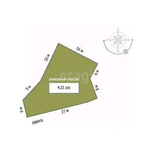 Дом 38м², 1-этажный, участок 4 сот.  