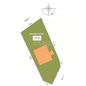 Дом 430м², 3-этажный, участок 13 сот.  