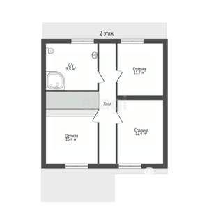 Дом 130м², 2-этажный, участок 6 сот.  