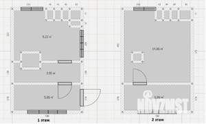 Дом 31м², 2-этажный, участок 8 сот.  