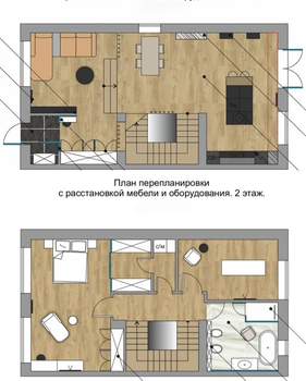 Дом 144м², 2-этажный, участок 3 сот.  