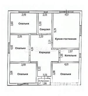 Дом 109м², 1-этажный, участок 6 сот.  