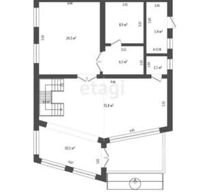 Дом 197м², 2-этажный, участок 730 сот.  