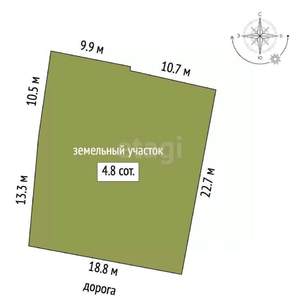 Дача 25м², 1-этажный, участок 6 сот.  