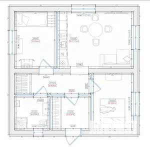 Дом 80м&sup2;, 1-этажный, участок 5 сот.  