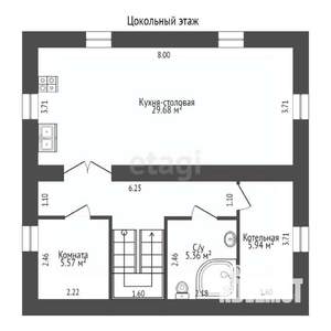 Дом 174м², 2-этажный, участок 8 сот.  