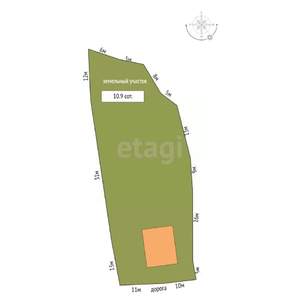 Дом 150м², 2-этажный, участок 11 сот.  