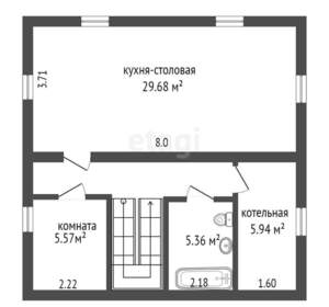 Дом 174м², 2-этажный, участок 8 сот.  