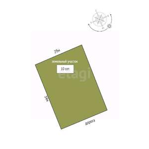 Дом 80м², 1-этажный, участок 10 сот.  