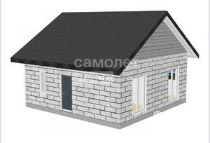 Дом 80м&sup2;, 1-этажный, участок 5 сот.  