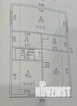 Дом 163м², 2-этажный, участок 6 сот.  