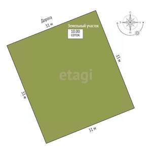 Дом 130м², 1-этажный, участок 10 сот.  