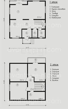 Дом 175м², 1-этажный, участок 6 сот.  