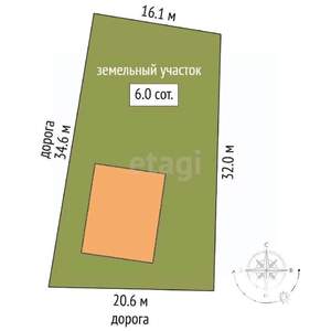 Дом 167м², 2-этажный, участок 595 сот.  