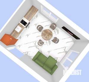 Дом 80м&sup2;, 1-этажный, участок 5 сот.  