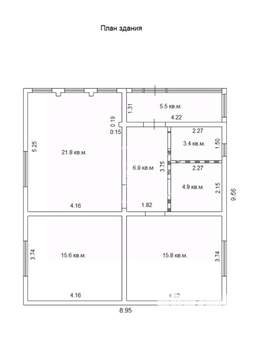 Дом 79м², 1-этажный, участок 5 сот.  
