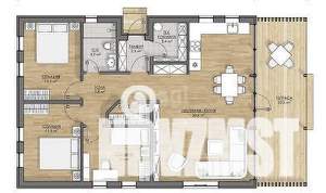 Дом 59м², 1-этажный, участок 6 сот.  