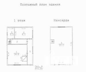 Дом 70м², 2-этажный, участок 7 сот.  