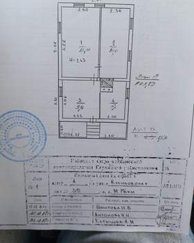 Дом 37м², 1-этажный, участок 10 сот.  