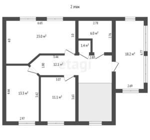 Дом 263м², 2-этажный, участок 12 сот.  