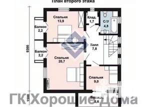 Дом 140м², 2-этажный, участок 12 сот.  