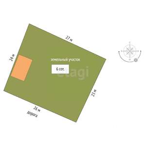 Дача 42м², 2-этажный, участок 6 сот.  