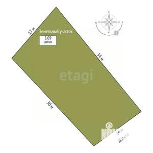 Дом 97м², 2-этажный, участок 6 сот.  