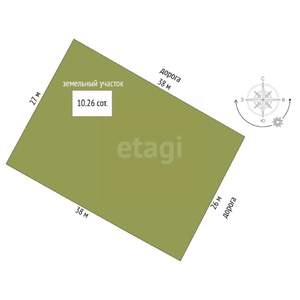 Дом 50м², 1-этажный, участок 10 сот.  