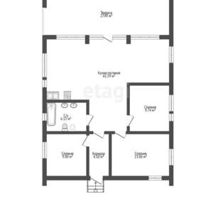 Дом 130м², 1-этажный, участок 10 сот.  
