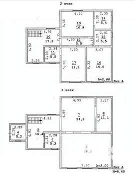 Дом 286м², 2-этажный, участок 12 сот.  