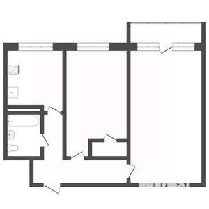 2-к квартира, на длительный срок, 43м2, 3/9 этаж