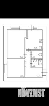 2-к квартира, на длительный срок, 44м2, 13/16 этаж