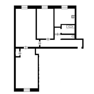3-к квартира, на длительный срок, 60м2, 2/5 этаж