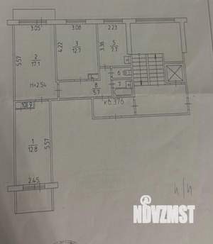 3-к квартира, на длительный срок, 60м2, 5/9 этаж