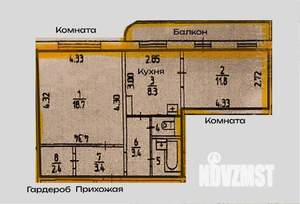 2-к квартира, на длительный срок, 52м2, 5/16 этаж