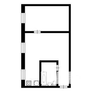 2-к квартира, на длительный срок, 45м2, 4/6 этаж