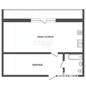 2-к квартира, на длительный срок, 48м2, 6/16 этаж