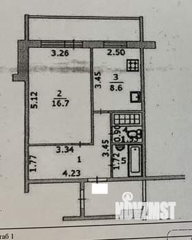 1-к квартира, на длительный срок, 38м2, 10/10 этаж