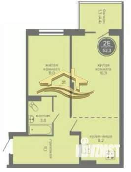 2-к квартира, на длительный срок, 50м2, 17/25 этаж