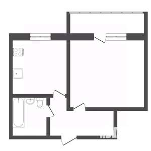 1-к квартира, на длительный срок, 33м2, 7/9 этаж