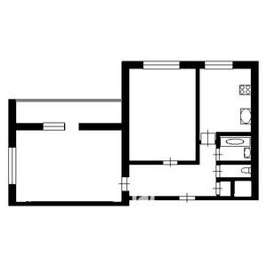 2-к квартира, на длительный срок, 56м2, 4/5 этаж