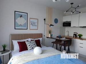 Студия квартира, на длительный срок, 23м2, 9/25 этаж