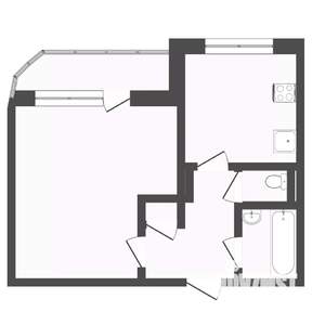 1-к квартира, на длительный срок, 43м2, 7/10 этаж