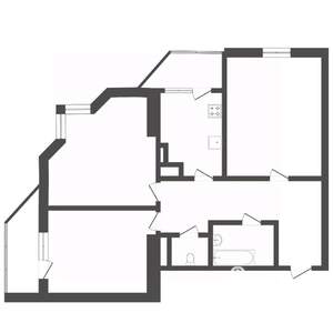 3-к квартира, вторичка, 77м2, 8/16 этаж