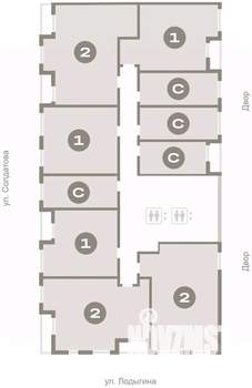 1-к квартира, вторичка, 46м2, 10/10 этаж
