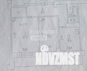 2-к квартира, вторичка, 52м2, 2/14 этаж